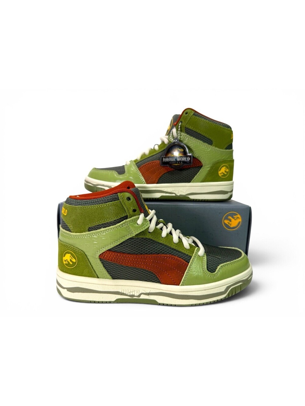 PUMA Jurassic World Park Rebound Basketball Shoe 406015 01 Junior Big Kid 6